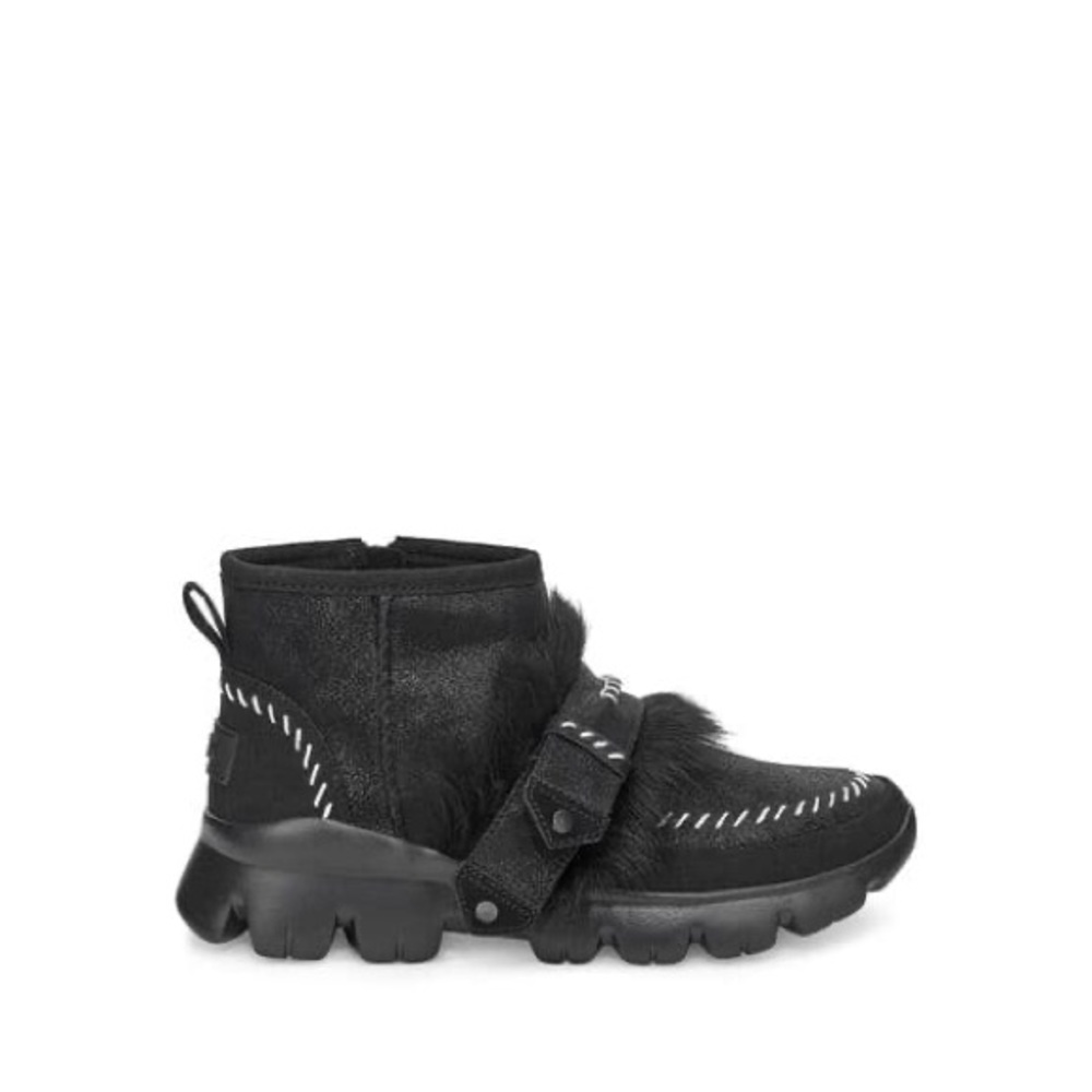NWT UGG Fluffy punk boots in black